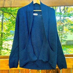 RARE Wool Vintage Alpaga Wool Women Cardigan Sweater Small